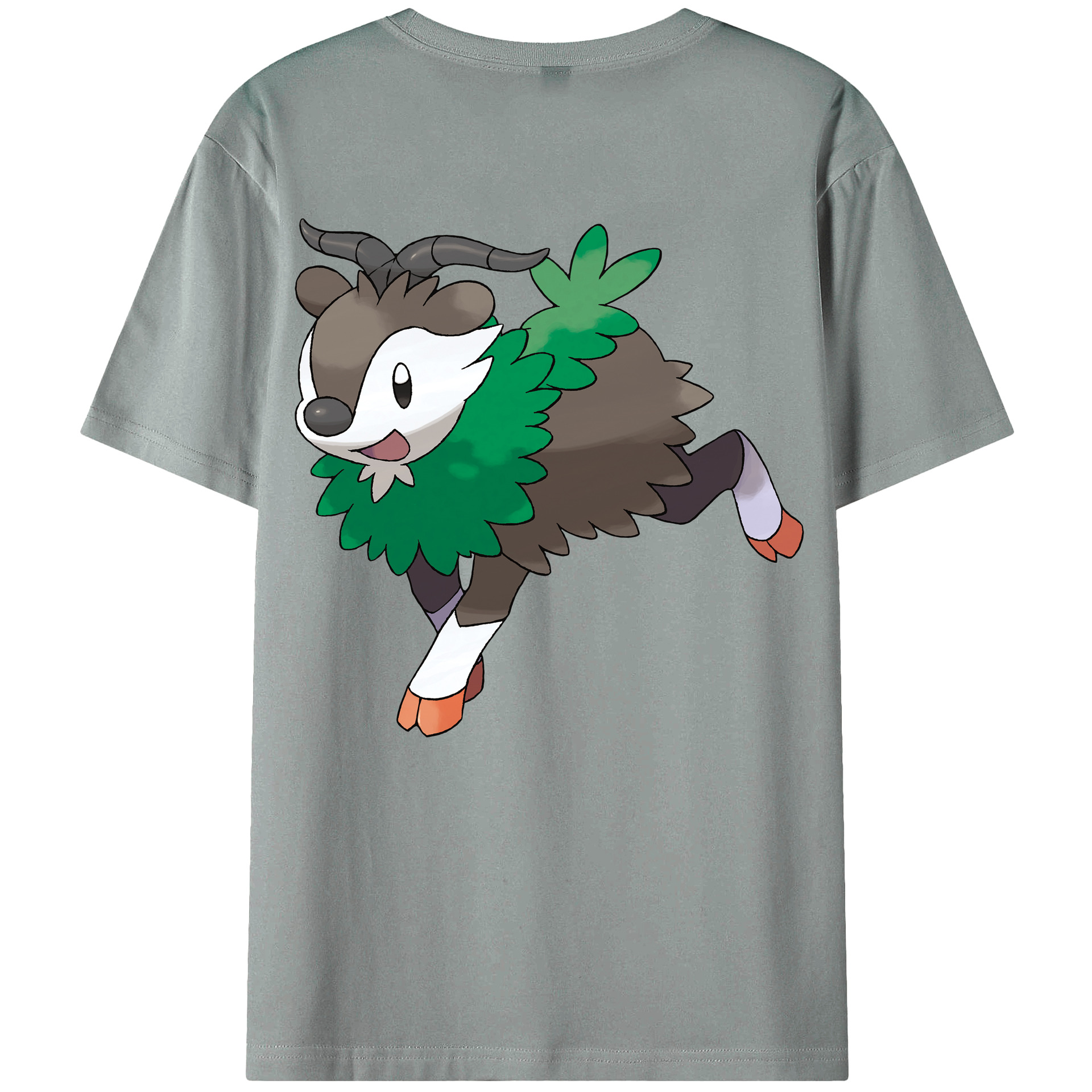 （画像用） ポケットモンスター Pokémon 綿100％ メンズ半袖Tシャツ（バックプリント） 通気性